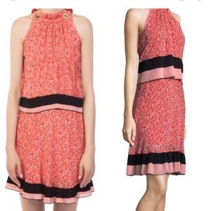 10 Crosby Derek Lam Red and Black Mini Dress